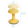 ECR4Kids Sitwell Wobble Stool with Cushion, Adjustable Height - 2 of 4