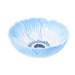 Godinger Silver 20oz Poppy Flower Cereal Bowl Blue: Dolomite, Floral Pattern, Round, Hand Wash, 6.5" Diameter, 1 Piece - 1 of 2