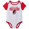 NBA Trail Blazers Boys' 3pk Bodysuit Set - 3 of 4