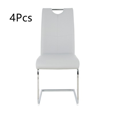 Anybear Modern Dining Chairs with Faux Leather Padded, Set of 4