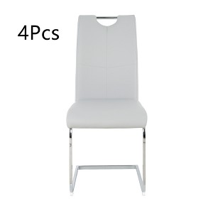 Anybear Modern Dining Chairs with Faux Leather Padded, Set of 4 - 1 of 4