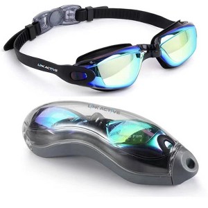Link Active Kids Swim Goggle With Fast Clasp Technology UV Protection Leak & Fog Proof Wide View Boys & Girls Ages 3-9 - 1 of 4