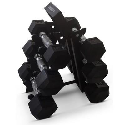 HolaHatha Iron Hexagonal Cast Exercise 5 Lb Dumbbell Weights W/Contour –  Tuesday Morning