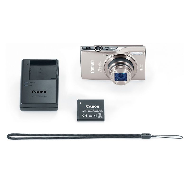 Canon PowerShot ELPH360 Camera - Dark Silver (1078C001), 5 of 6