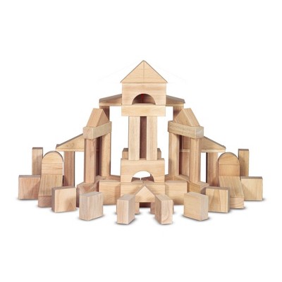 real wood toys wooden block set