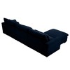 Oversized 122" Corduroy Cloud Modular L-Shaped Sectional Sofa with Big Deep Seat and Storage Ottoman, 4-Piece Free combination Sofa - 4 of 4