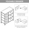 Sapphtopaz Dresser for Bedroom Foldable Fabric Dresser with Wooden Platform Closet Organizers and Storage for Living Room - 3 of 4