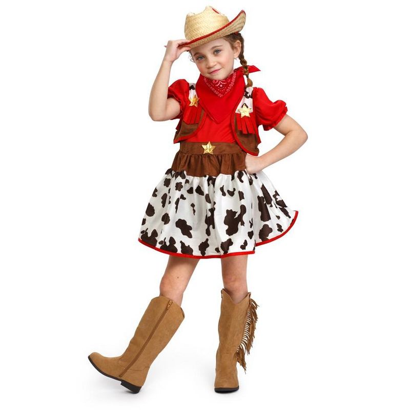 Dress Up America Cowgirl Costume for Girls, 1 of 3