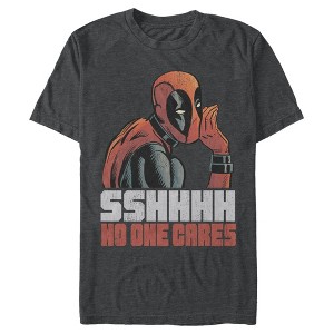 Men's Marvel Deadpool No One Cares T-Shirt - 1 of 4