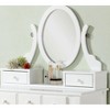 Make-Up Vanity Table and Stool Set, White - 4 of 4