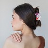 Unique Bargains Women's Halloween Witch Ghost Claw Clip White Purple 1 Pc - 2 of 4