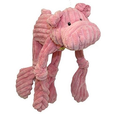 Multipet Corduroy Critters - Soft Corduroy Toys with Squeaky Dangly Appendages - Pig