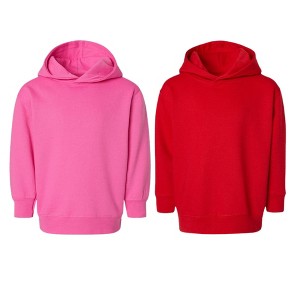 EG PRO Toddler Girl Hoodies Pullover Fleece Sweatshirts - 2 Pack - 1 of 4