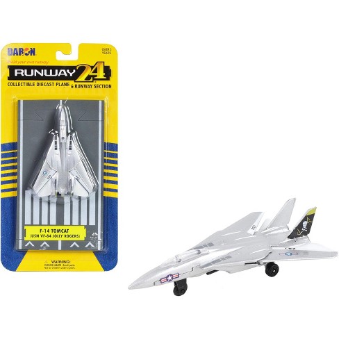 Grumman F-14 Tomcat Fighter Aircraft Silver Met 