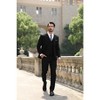 Cloudstyle Mens 3-Piece Suit Notched Lapel One Button Slim Fit Formal Jacket Vest Pants Set - 4 of 4