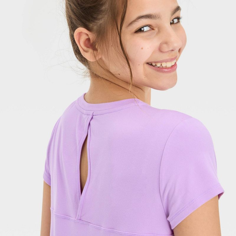 Girls' Short Sleeve Fashion T-Shirt - All In Motion™, 4 of 5