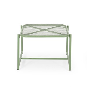 FONTOI End Tables Mesh Surface with Stable Frame Compact Side Table Ideal for Outdoor Patio to Small Daily Items, Green, 20.5"*19.5"*3.75" - 1 of 4