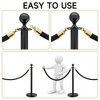 TinyHomie Stainless Steel Posts with Velvet Ropes for Events, Hotels, and Theaters - 4 of 4