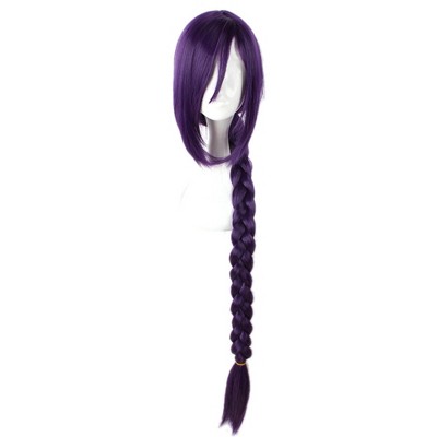 Unique Bargains Women's Wigs 47" Purple with Wig Cap