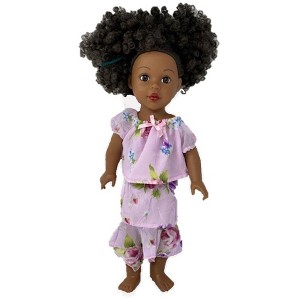 Doll Clothes Superstore Size 12 Matching Girl And Doll Chiffon Flower Skirt And Blouse - 1 of 4