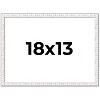 PosterPalooza | Textured White Picture Frame - UV Acrylic, Backing Board, Hanging Hardware Included - 2 of 4