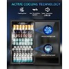 ZAFRO Beverage Refrigerator Cooler - 130 Can Mini Fridge with  Digital Temperature Control, LED Lighting for Home, Office, Bar - 3.2 Cu.Ft, Black - 2 of 4