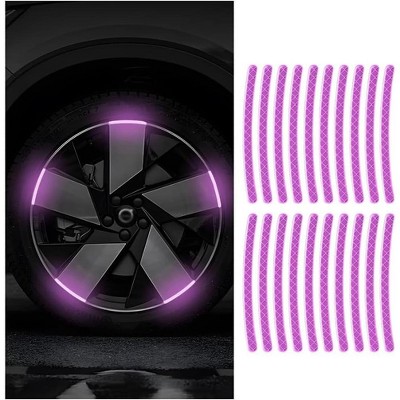 TruAIR Reflective Car Wheel Stripe Stickers Ð 20PCS Universal Fit