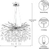 Wonder Meadow--8-Light 23 Inch Luxury Real Crystal Chandelier Dimmable Kitchen Island - 4 of 4