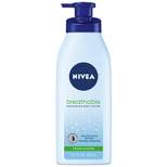 NIVEA Breathable Fresh Fusion Scented Body Lotion for Dry Skin - 13.5 fl oz