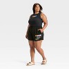 Women's Nascar Graphic Shorts - Black - 3 of 3