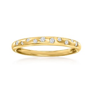 RS Pure by Ross-Simons 0.10 ct. t.w. Diamond Spotted Ring in 14kt Yellow Gold - 1 of 4