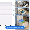 AOBABO Multi-Drawer Mobile Metal File Organizer Cabinet with Lock & Wheels, Fully Assembled - 3 of 4