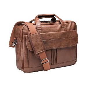 Scarlet Scope Leather Messenger Laptop Hand Shoulder Bag - 1 of 4