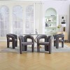 APRILSOUL Contemporary Designed Velvet Fabric Upholstered Accent,Dining Chair,Barrel Side Chairs Kitchen Armchair for Living Room set of 2 - 2 of 4