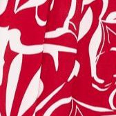 red painted floral