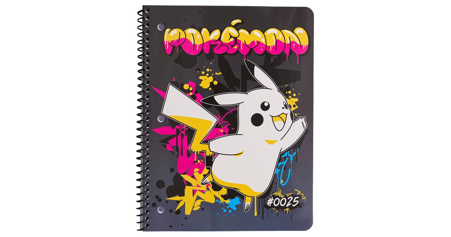 Pokemon 8"x10.5" Graffiti Single Subject Wide Rule Notebook