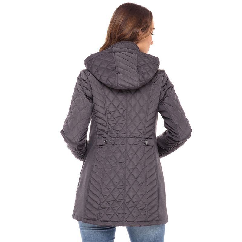 Sebby Collection Women's Quilted Jacket with Detachable Hood , 5 of 8