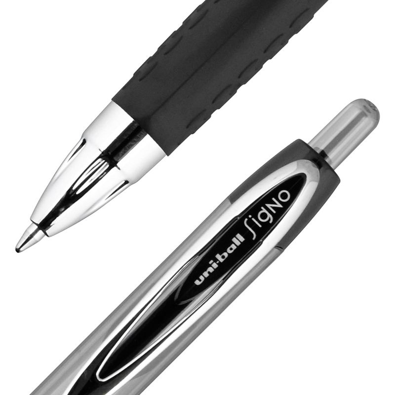 uni 207 Retractable Gel Pen, 0.7 mm Medium Tip, Black, Pack of 36, 4 of 6
