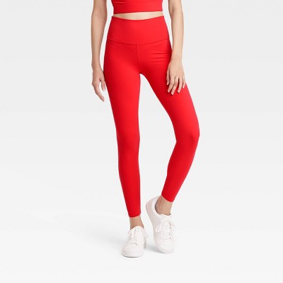 Women's High-Rise 7/8 Leggings - JoyLab™ Red M