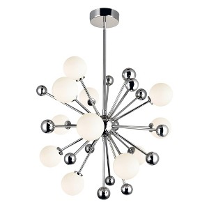 CWI Lighting Element 11 Light Chandelier With Polished Nickel Finish - 1 of 4