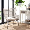 Lenu Rattan Accent Chair with Cushion  - Safavieh - 2 of 4