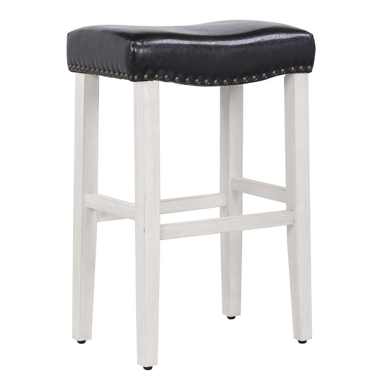WestinTrends 29" Upholstered Saddle Seat Bar Stool, 3 of 4