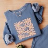 Simply Sage Market Sunny Days Ahead Daisies Lightweight Garment Dyed Sweatshirt - 3 of 4