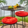 15" Round Outdoor Bistro Chair Cushion (Set of 2) - 2 of 4