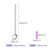 Unique Bargains Stainless Steel Long Handle Reusable Drinking Spoon Straws with Silicone Tips 4 Pcs - 2 of 4