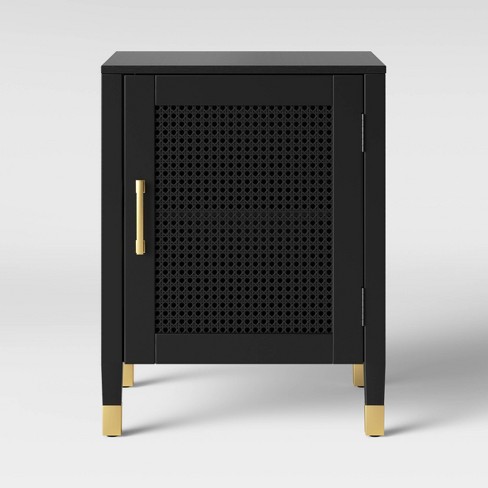 Duxbury Nightstand With Storage Black Threshold Target