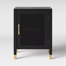 Duxbury Nightstand with Storage Black - Threshold™