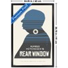 Trends International Alfred Hitchcock - Rear Window (1954) Silhouette Framed Wall Poster Prints - 3 of 4