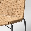 Resin Wicker Stack Outdoor Patio Dining Chair Armless Chair Black - Threshold™ - 4 of 4