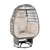 YOOCOZZ Patio Rattan Egg Chair with Rocking Function for Garden and Balcony - 3 of 4